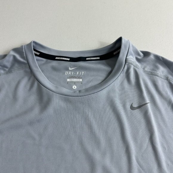 Nike Running Flash Element Long Sleeve‎ Crewneck Shirt Top Reflective Mens Large - Picture 5 of 10